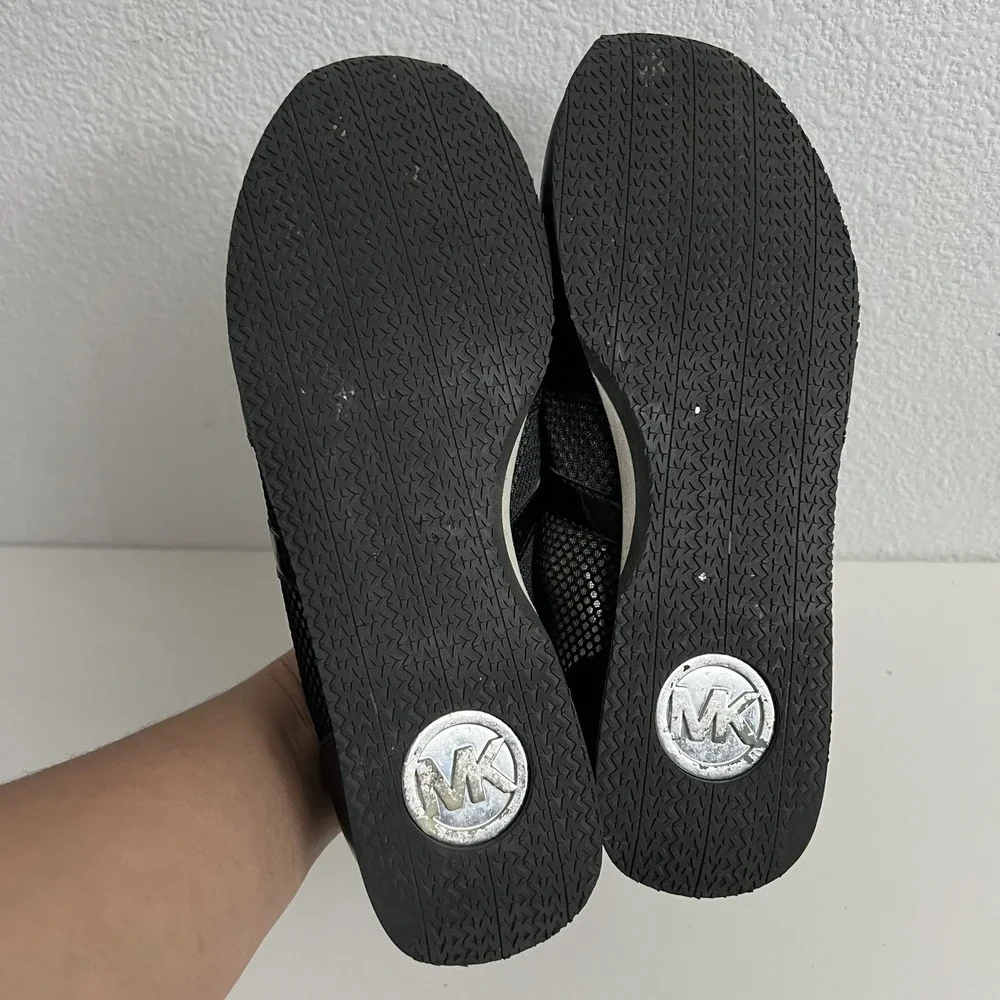 Michael Kors Leather‎ Mesh Sneaker Black Size 9